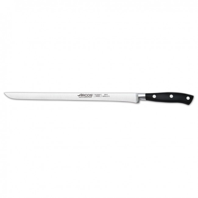 Ham slicing knife - 30cm blade Nitrum stainless steel - Singly sold