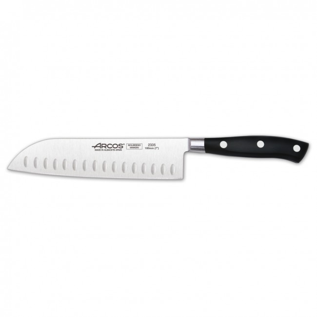 Santoku chef's knife - 18cm Nitrum stainless steel - Singly sold