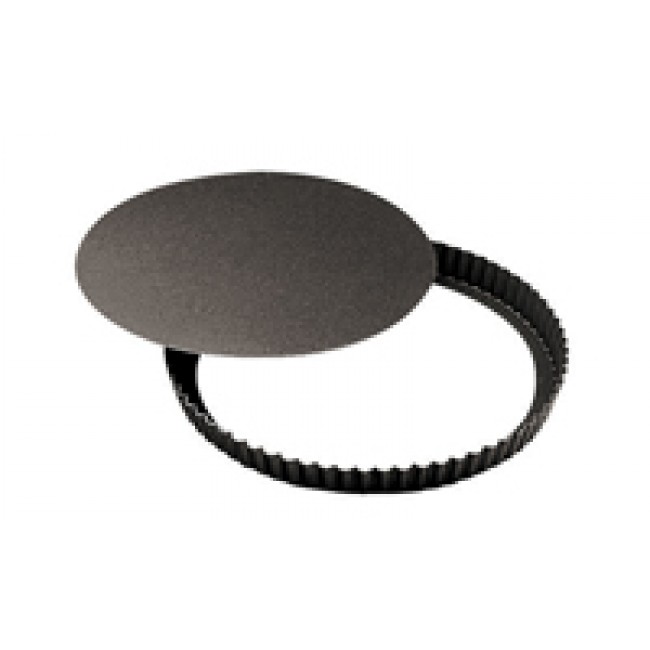 Moule à tarte à fond amovible cannelé 28cm anti-adhérent - Paderno