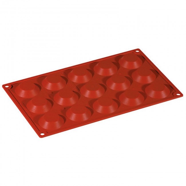 Moule flexible en silicone - 15 tartelettes - Flexipad - Paderno