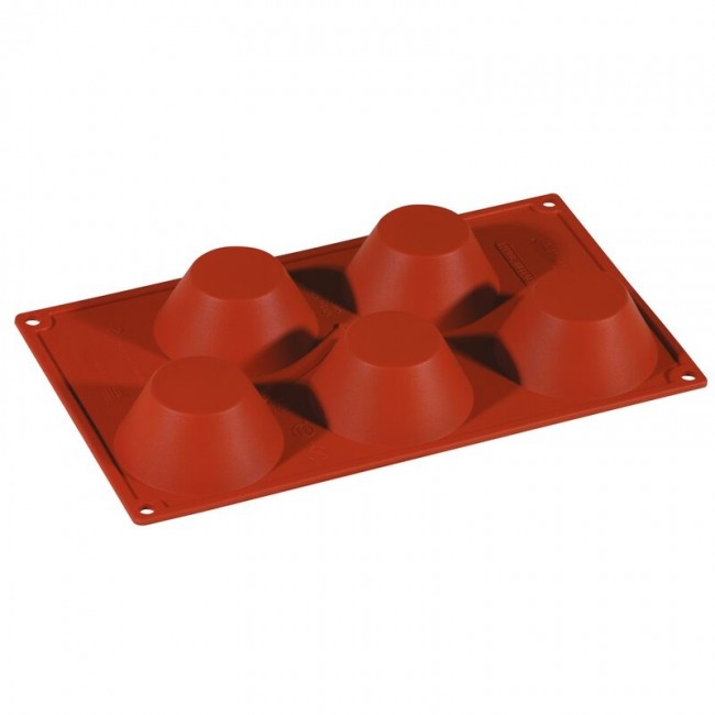 Moule flexible en silicone - 5 muffins - Flexipad - Paderno