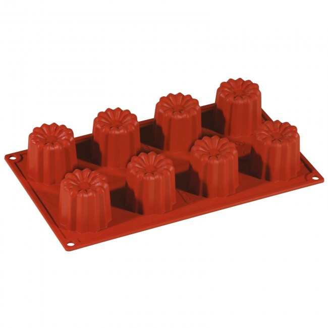 Moule flexible en silicone - 8 bavarois- Flexipad - Paderno