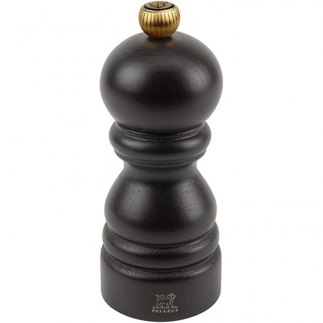 Black chocolate salt mill 12cm/4.7" - beech wood - Paris Classic - Peugeot