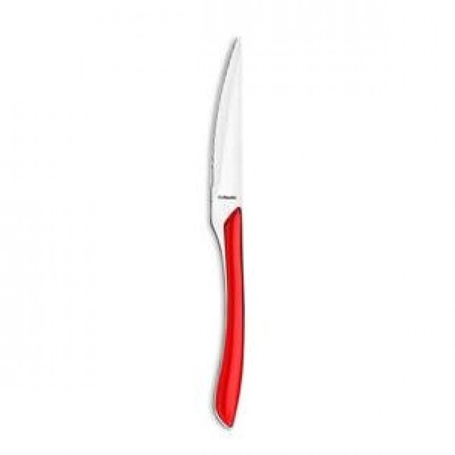 Red table knife - 2mm thick 18/0 stainless steel - Red Eclat - Amefa