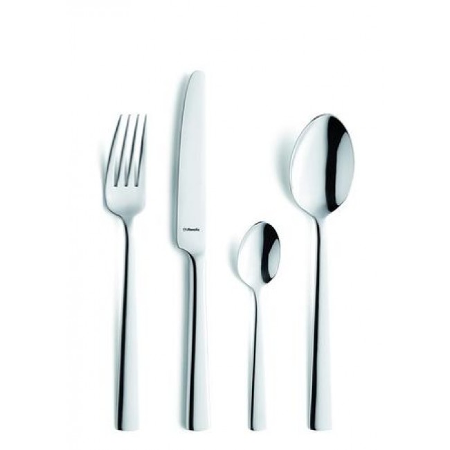 Fourchette à dessert forgé inox 18/10 de 2,5mm finition miroir - Lot de 6 - Moderno - Amefa
