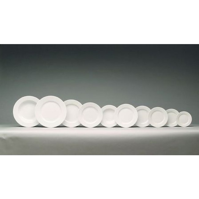 Assiette plate ronde blanche 24cm