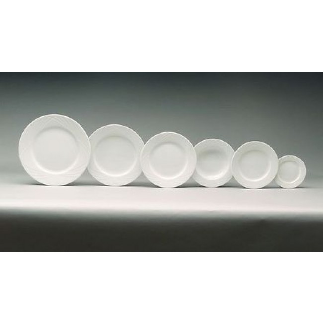 Assiette plate ronde blanche 24cm