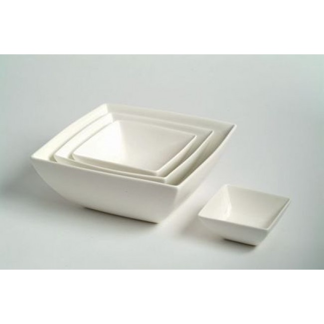 Saladier carré blanc 14cm