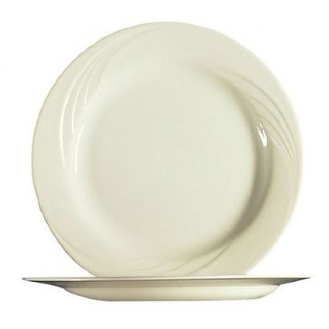 Assiette plate blanche 8.7 in / 22 cm - Lot de 6