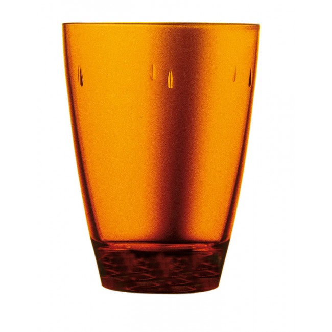 Amber polycarbonate goblet 45cl – Sold by 6