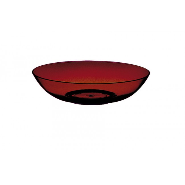 Assiette creuse grenat Ø18cm en polycarbonate - Lot de 6