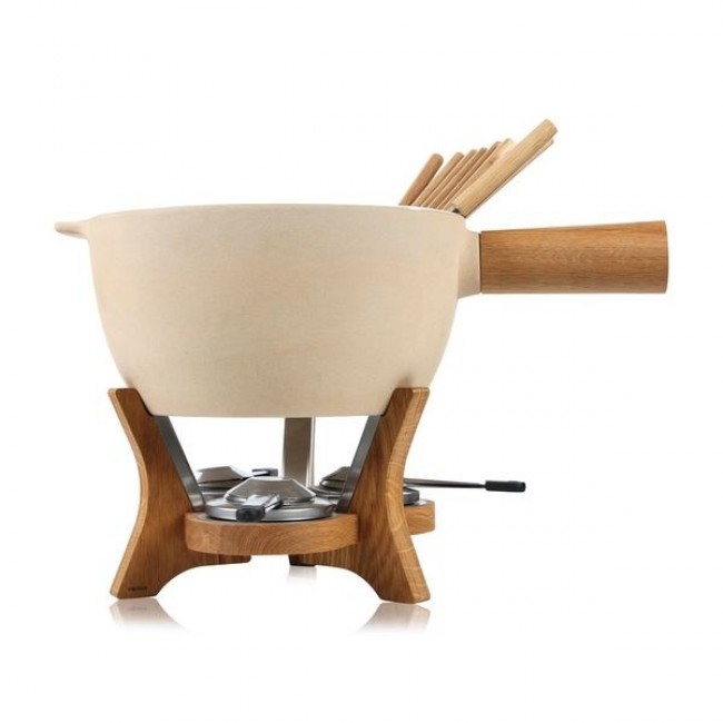 Fondue set beige ceramic 219oz/6,5L - Life - Boska