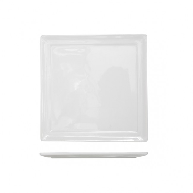 Porcelain square plate 7" / 18cm - Singly sold - Kara - Cosy & Trendy