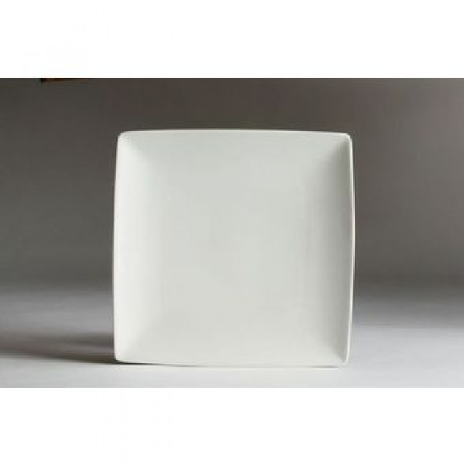 Assiette carrée blanche 18 x 18cm en porcelaine - A l'unité - Kara - Cosy & Trendy
