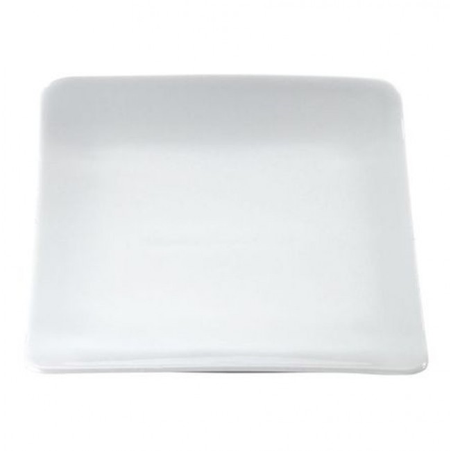 Porcelain square plate 8" / 21 x 8" / 20cm white - Singly sold - Vendôme