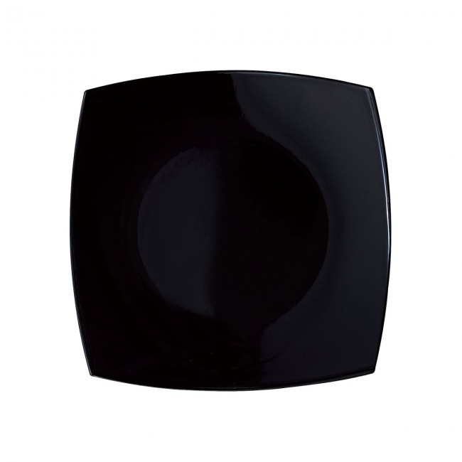 Deep square plate 7,8"/20cm black - Singly sold - Delice - Arcoroc