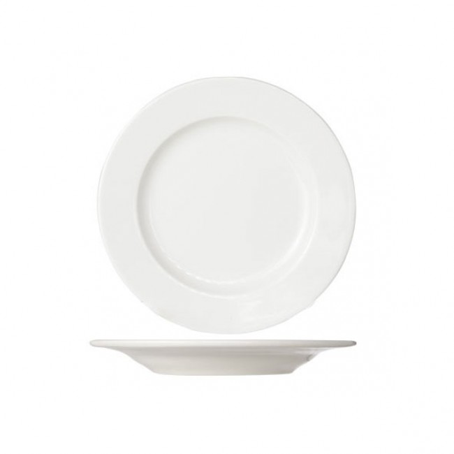 Round white cream dinner plate 29 cm high quality porcelain - Set of 6 - Buffet - Cosy & Trendy
