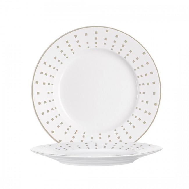 Round flat plate white 11" / 28cm - Spazio - Spal