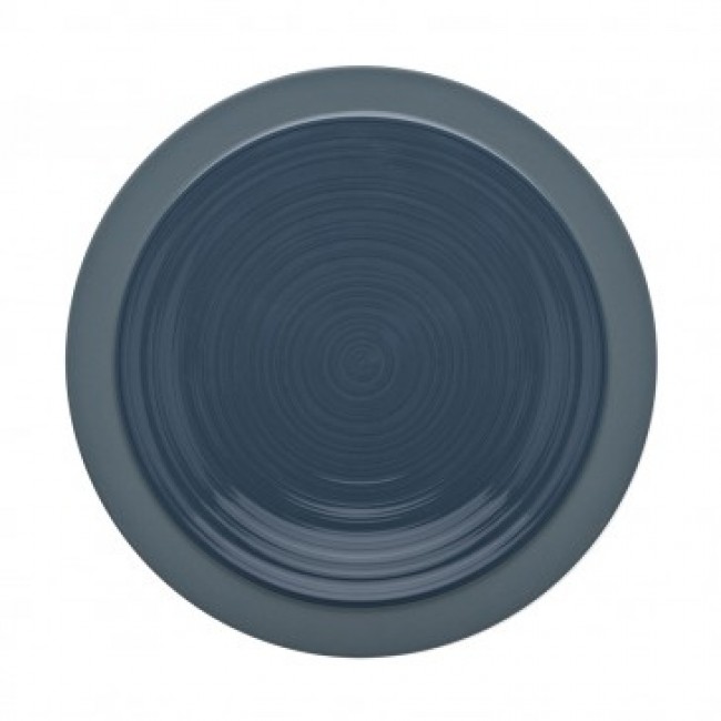 Round dinner plate 9" / 23cm blue - singly sold - Bahia - Guy Degrenne
