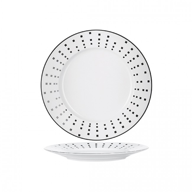 Round flat plate white 11" / 28cm - Spazio - Spal