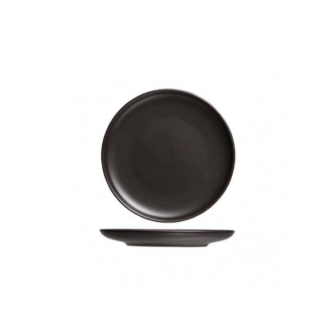 Round flat plate 6" / 15cm black  - Okinawa - Cosy & Trendy