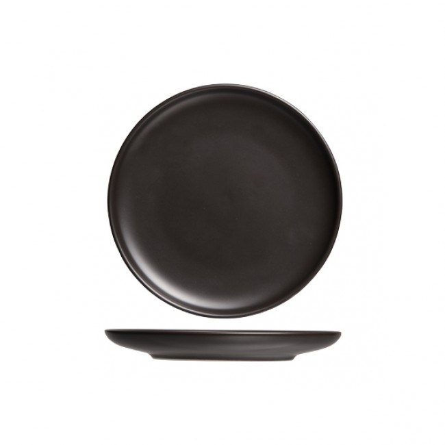 Round flat plate 12" / 31.5cm black  - Okinawa - Cosy & Trendy