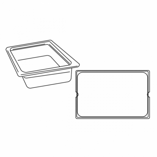 Polycarbonate gastronorm container GN 1/1 53x32.5x15cm / 21x13x6" - AZ Boutique