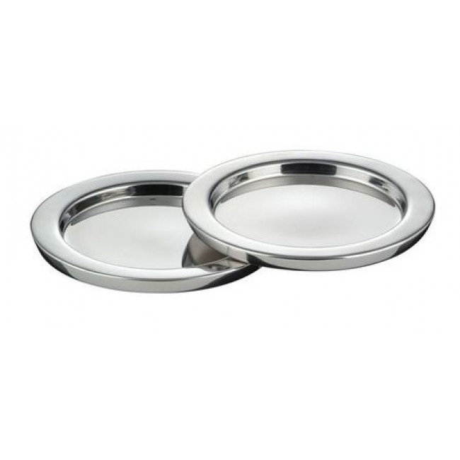 Stainless steel carafe coaster Ø 5" / 13cm - Set of 2 - Bohème - Couzon