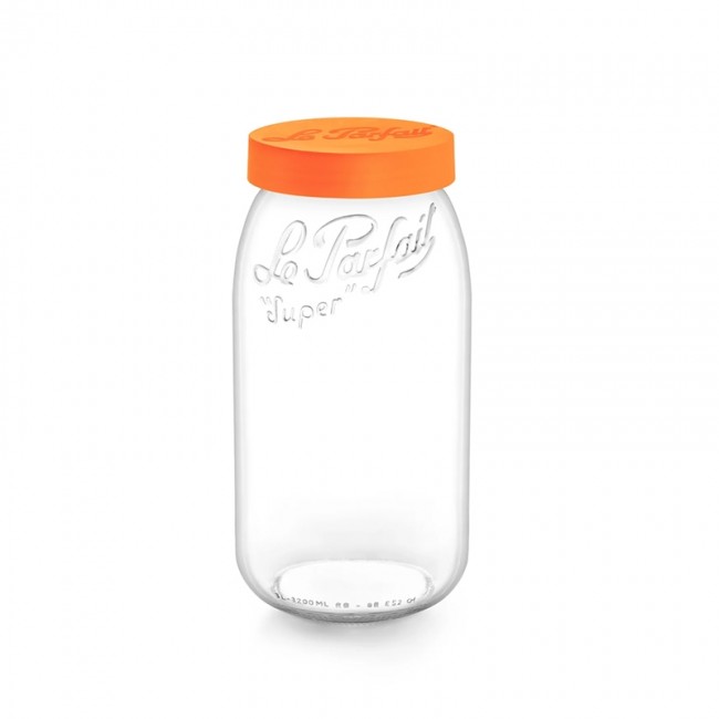 Square clear canning jar 50cl - Fido - Bormioli Rocco