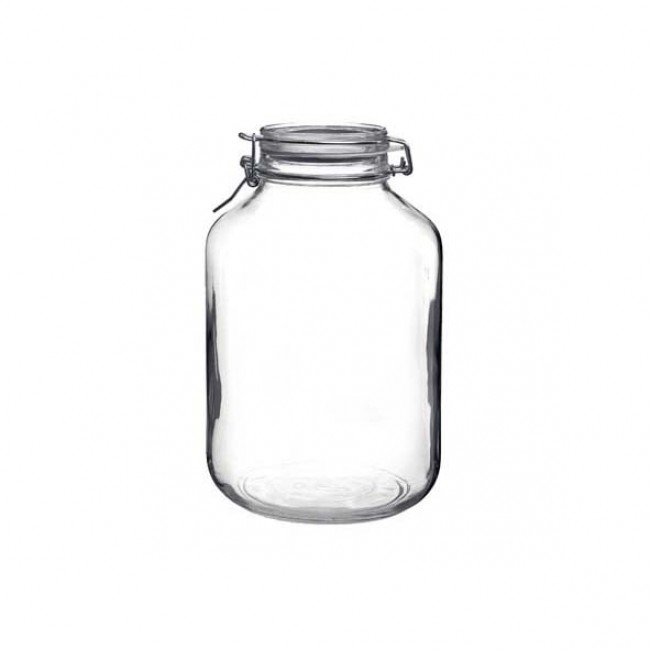 Round clear canning jar 5 L - Fido - Bormioli Rocco
