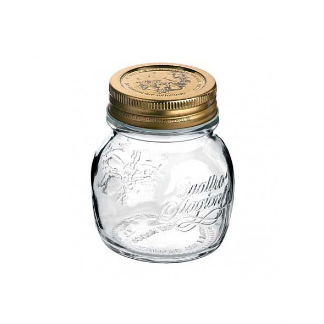 Canning jar 15cl with lid 56mm - Set of 12 - Quattro Stagioni - Bormioli Rocco