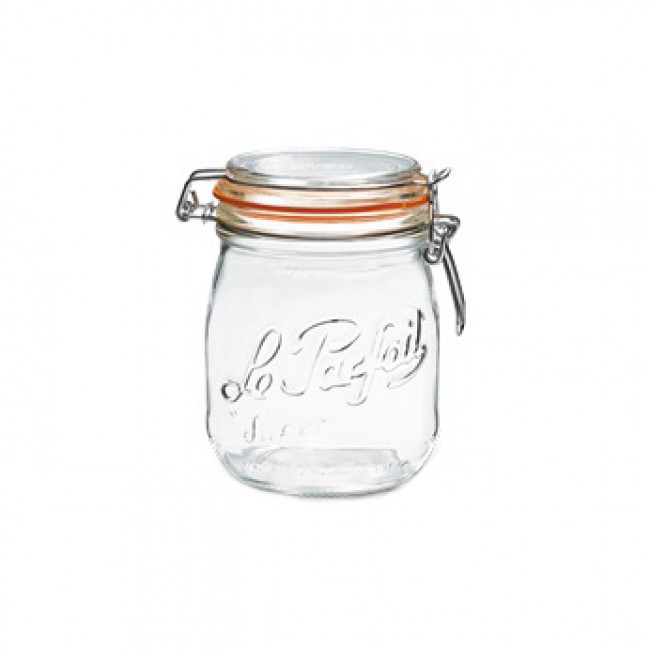 Square clear canning jar 50cl - Fido - Bormioli Rocco