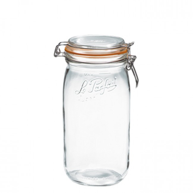 Square clear canning jar 50cl - Fido - Bormioli Rocco