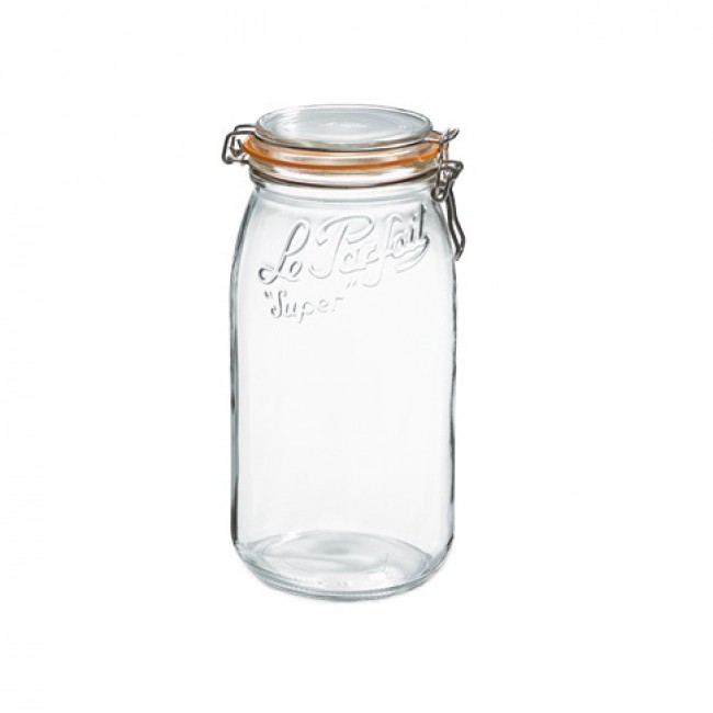 Square clear canning jar 50cl - Fido - Bormioli Rocco