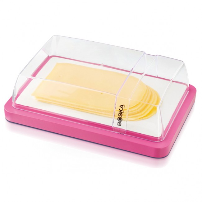 Pink cheese board with lid - Explore - Boska