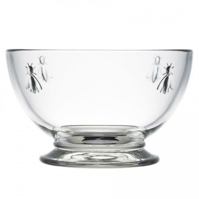 Bol à déjeuner rond en verre pressé 60cl - Lot de 6 - Abeille - La Rochère