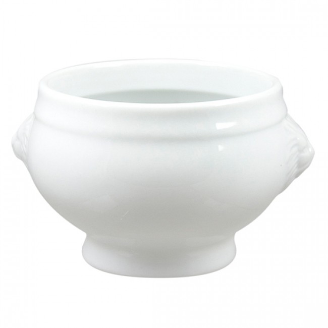 Porcelain soup bowl white 0.56qt Tête de lion - Set of 4 - Cosy & Trendy