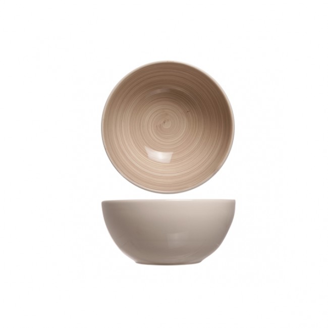 Round bowl beige and brown 6" / 14.5cm - Singly sold - Turbolino - Cosy & Trendy