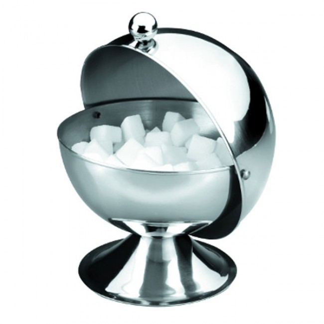Ball shape stainless steel sugar pot 5" / 13cm