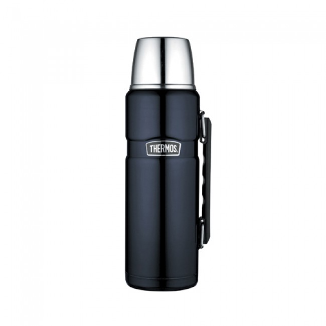 Stainless steel insulated bottle 1.2L / 41oz blue - King - Thermos