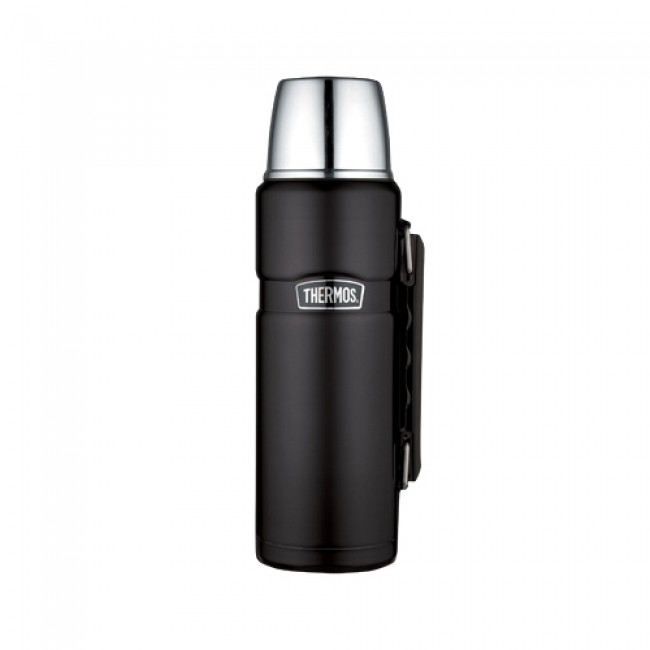 Stainless steel insulated bottle 1.2L / 41oz black mat - King - Thermos