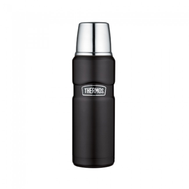 Stainless steel insulated 47cl / 16oz bottle black mat - King - Thermos