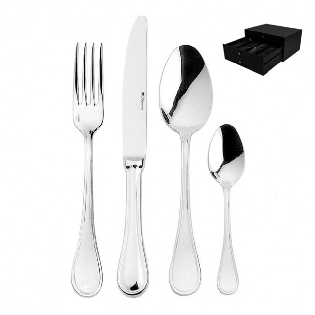 Ménagère 24 pièces en inox 18/10 3,5mm finition miroir - Verlaine - Guy Degrenne