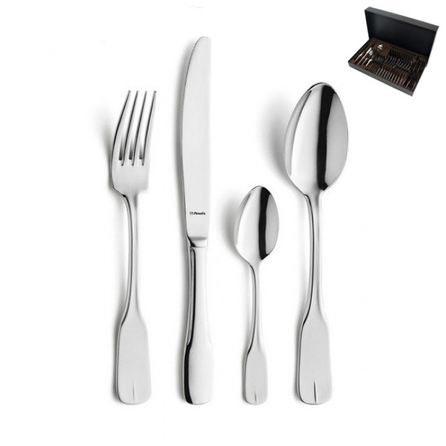 24 pieces cutlery set 18/0 stainless steel - Vieux Paris - Guy Degrenne