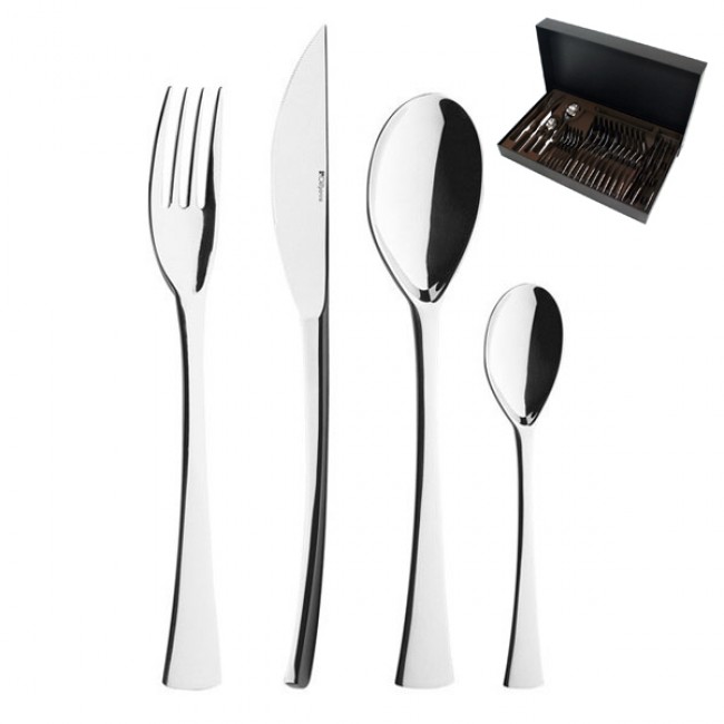24 pieces cutlery set 18/10 stainless steel - Guest - Guy Degrenne