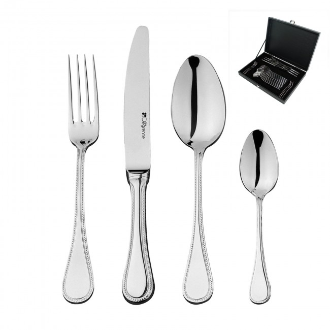 Ménagère 24 pièces en inox 18/10 3,5mm finition miroir - Verlaine - Guy Degrenne