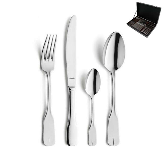 50 pieces cutlery set 18/0 stainless steel - Vieux Paris - Guy Degrenne