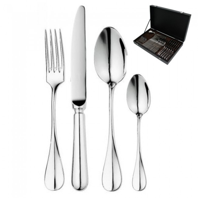 Ménagère 24 pièces en inox 18/10 3,5mm finition miroir - Verlaine - Guy Degrenne