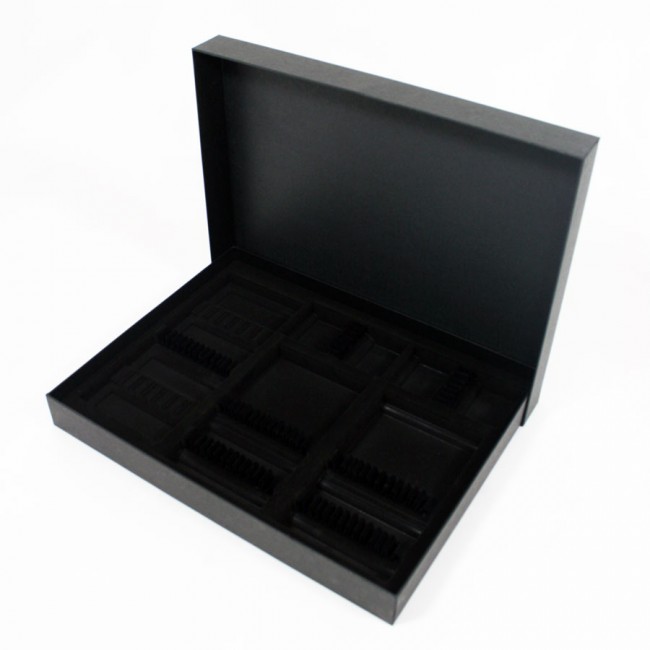 Coffret cartonné noir pour ménagère 48 pièces