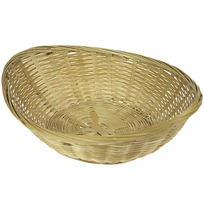 Oval wicker bread basket 10.6 x 7.9" - Singly sold